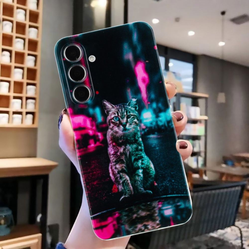 Kryt Na Samsung Galaxy A17 4g / 5g Kočka Se Semaforem