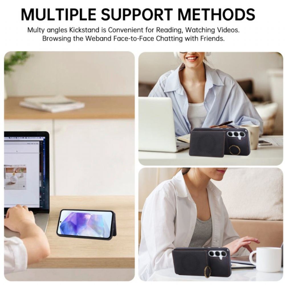 Kryt Samsung Galaxy A17 4g / 5g Držák Na Karty A Prsten