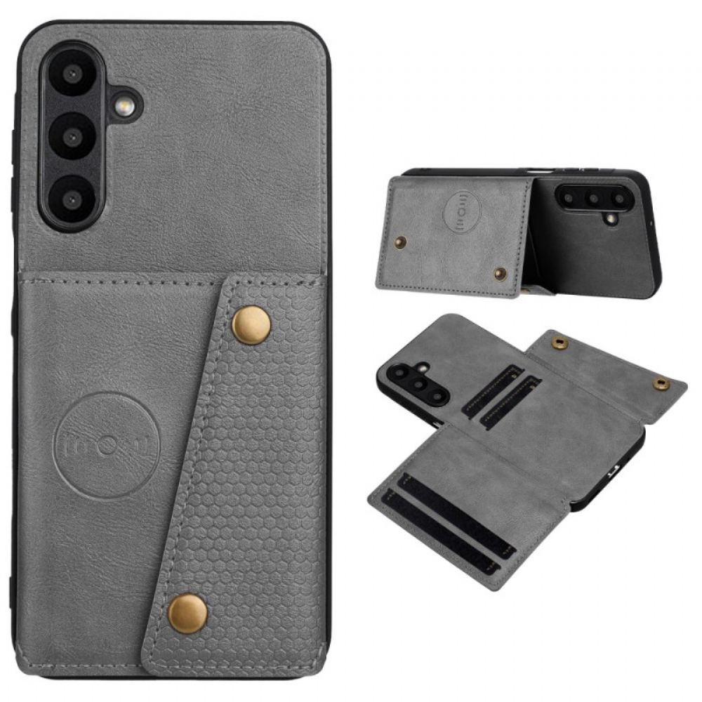 Kryt Samsung Galaxy A17 4g / 5g Držák Na Karty S Koženým Efektem