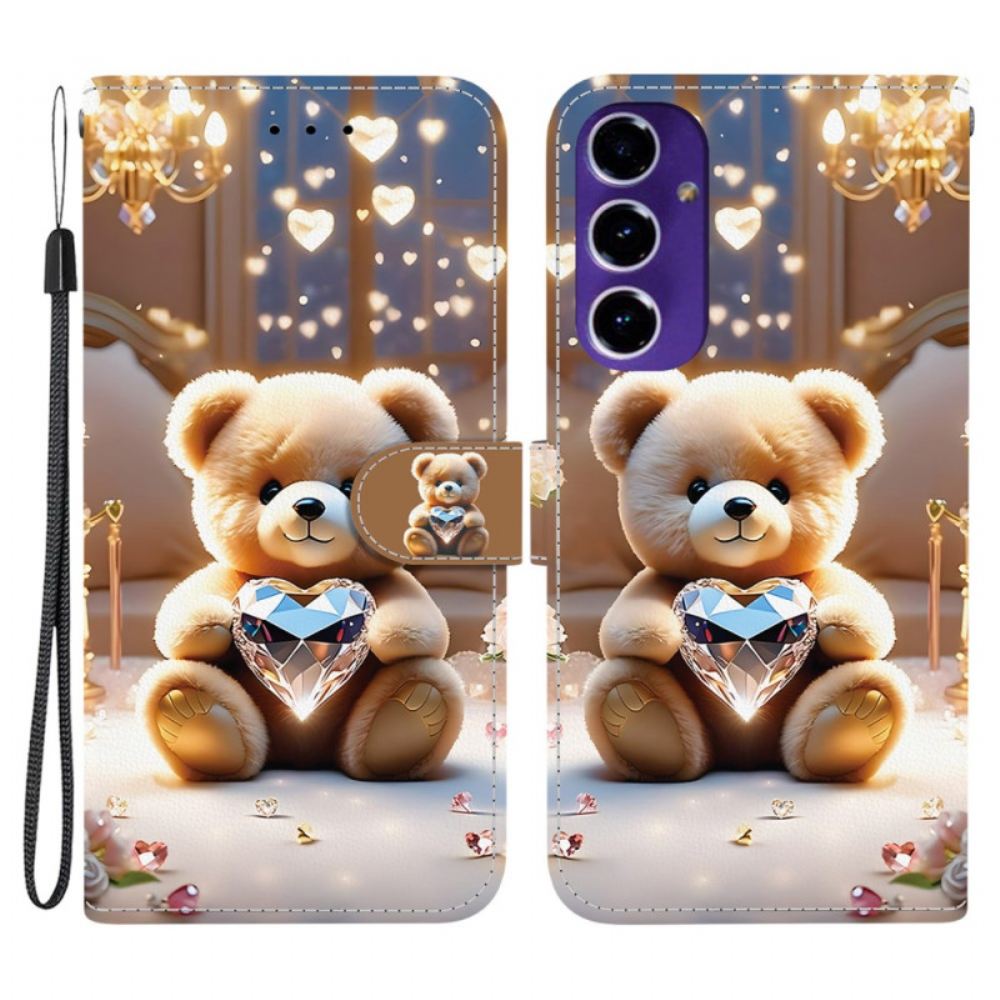 Peněženková Pouzdra Samsung Galaxy A17 4g / 5g Kryty Na Mobil Diamantový Medvěd
