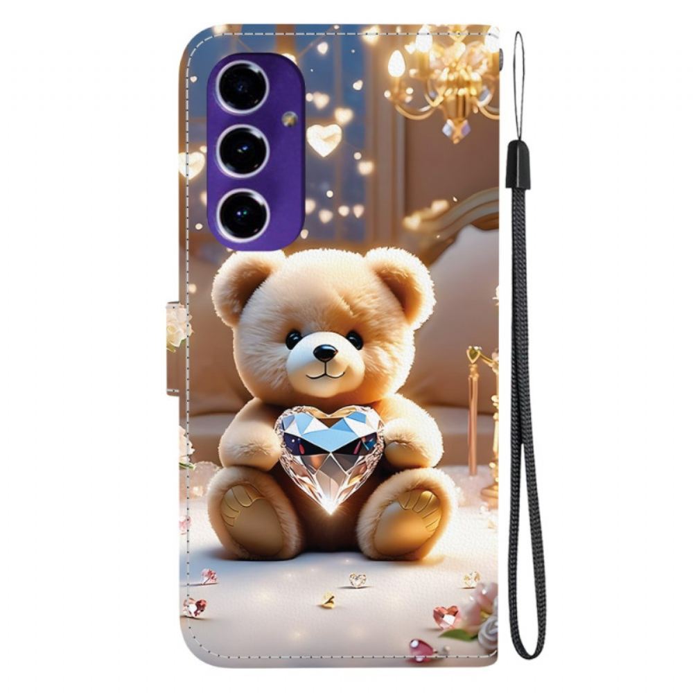 Peněženková Pouzdra Samsung Galaxy A17 4g / 5g Kryty Na Mobil Diamantový Medvěd