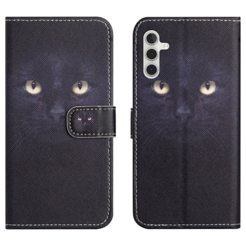 Peněženková Pouzdra Samsung Galaxy A17 4g / 5g Kryty Na Mobil Kočičí Oči