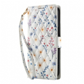 Peněženková Pouzdra Samsung Galaxy A17 4g / 5g Kryty Na Mobil Květinová Peněženka