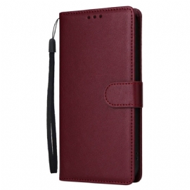 Kožený Kryt Realme Note 60 Jednoduchá Umělá Kůže