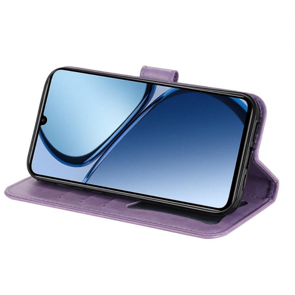 Kožený Kryt Realme Note 60 Potisk Mandaly