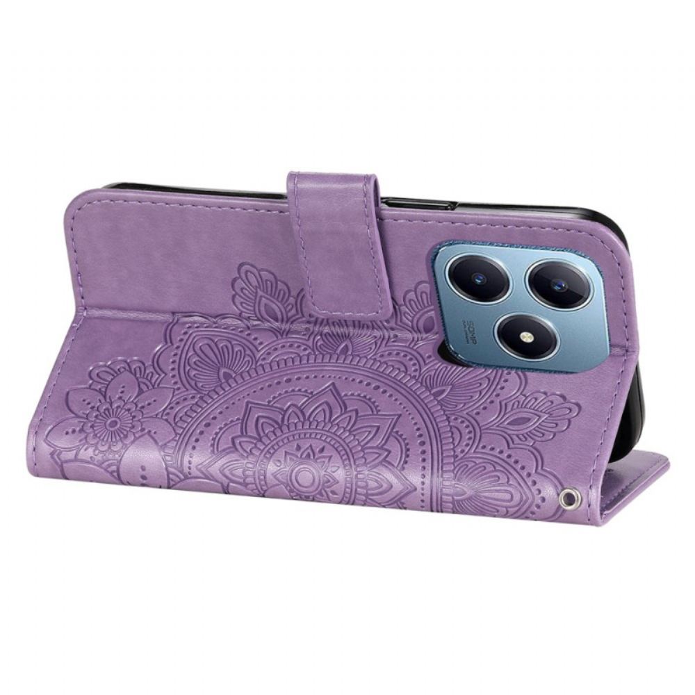 Kožený Kryt Realme Note 60 Potisk Mandaly