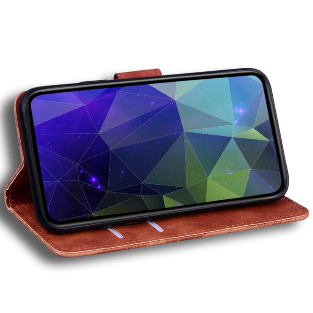 Kožený Kryt Realme Note 60 Semišový Efekt