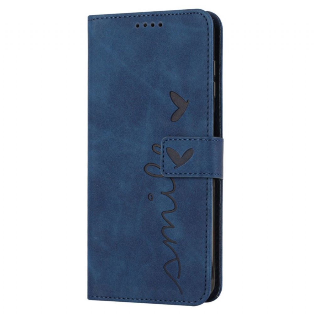 Kožený Kryt Realme Note 60 Řemínek Smajlíka