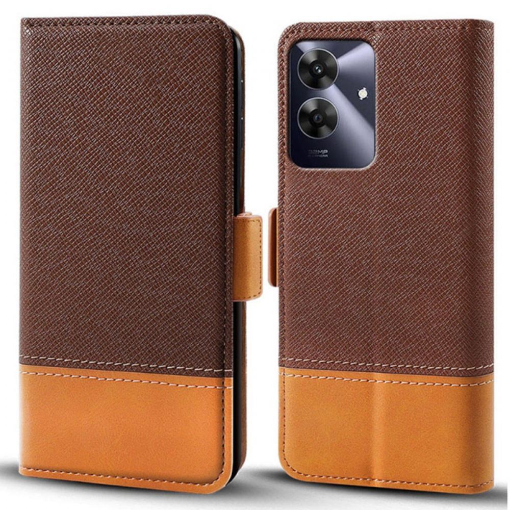 Peněženková Pouzdra Realme Note 60 Kryty Na Mobil Dvoubarevná