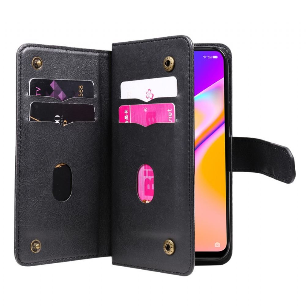 Flipové Pouzdro Na Oppo A94 5G Držák Karet Z Umělé Kůže