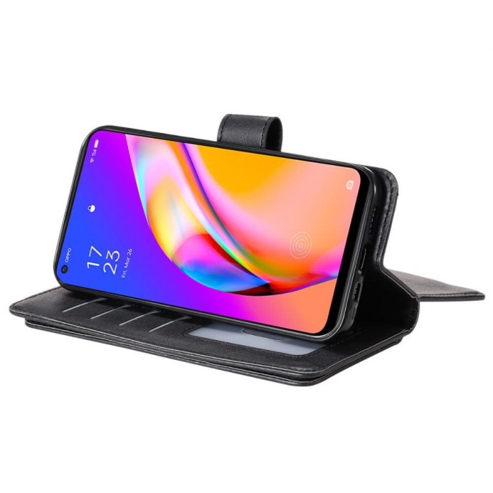 Flipové Pouzdro Na Oppo A94 5G Držák Karet Z Umělé Kůže