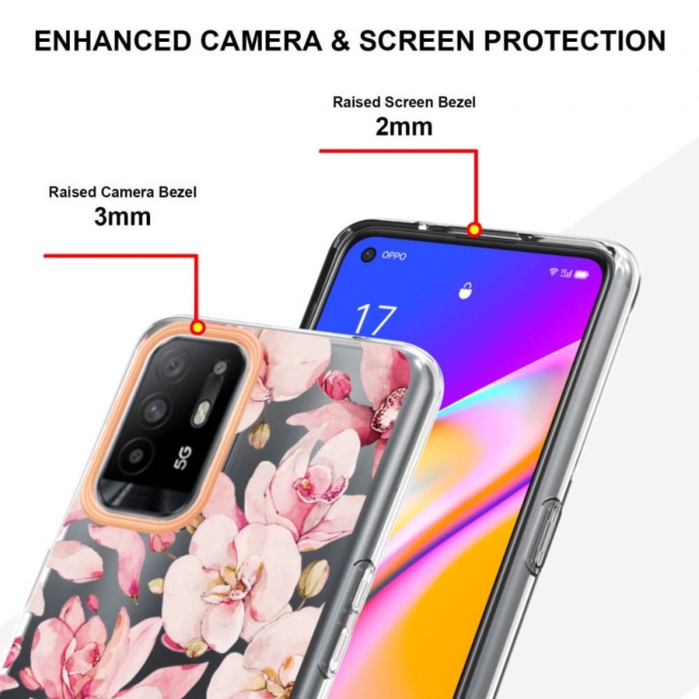 Kryty Na Mobil Na Oppo A94 5G Květ Begonie