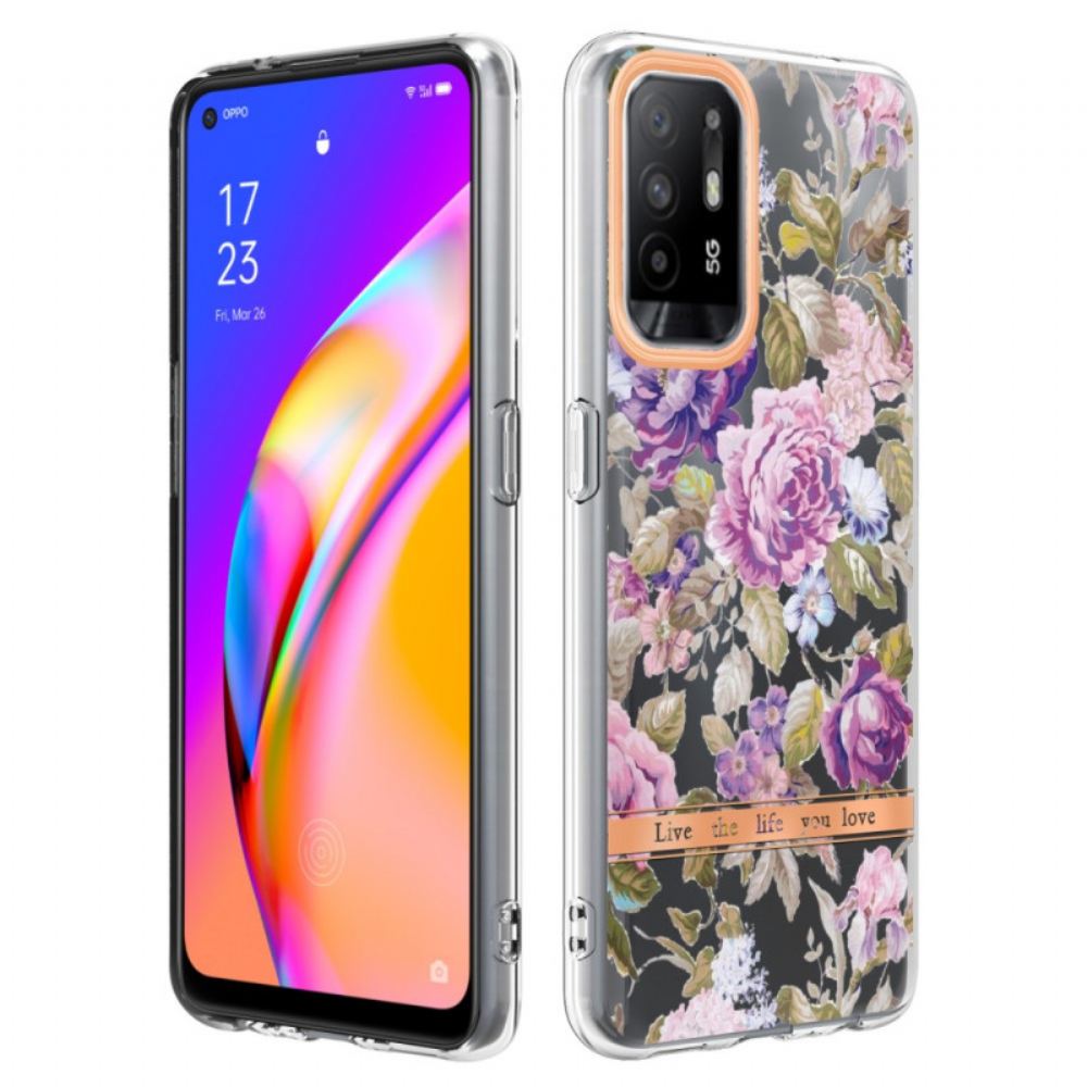 Kryty Na Mobil Na Oppo A94 5G Květiny Begónie