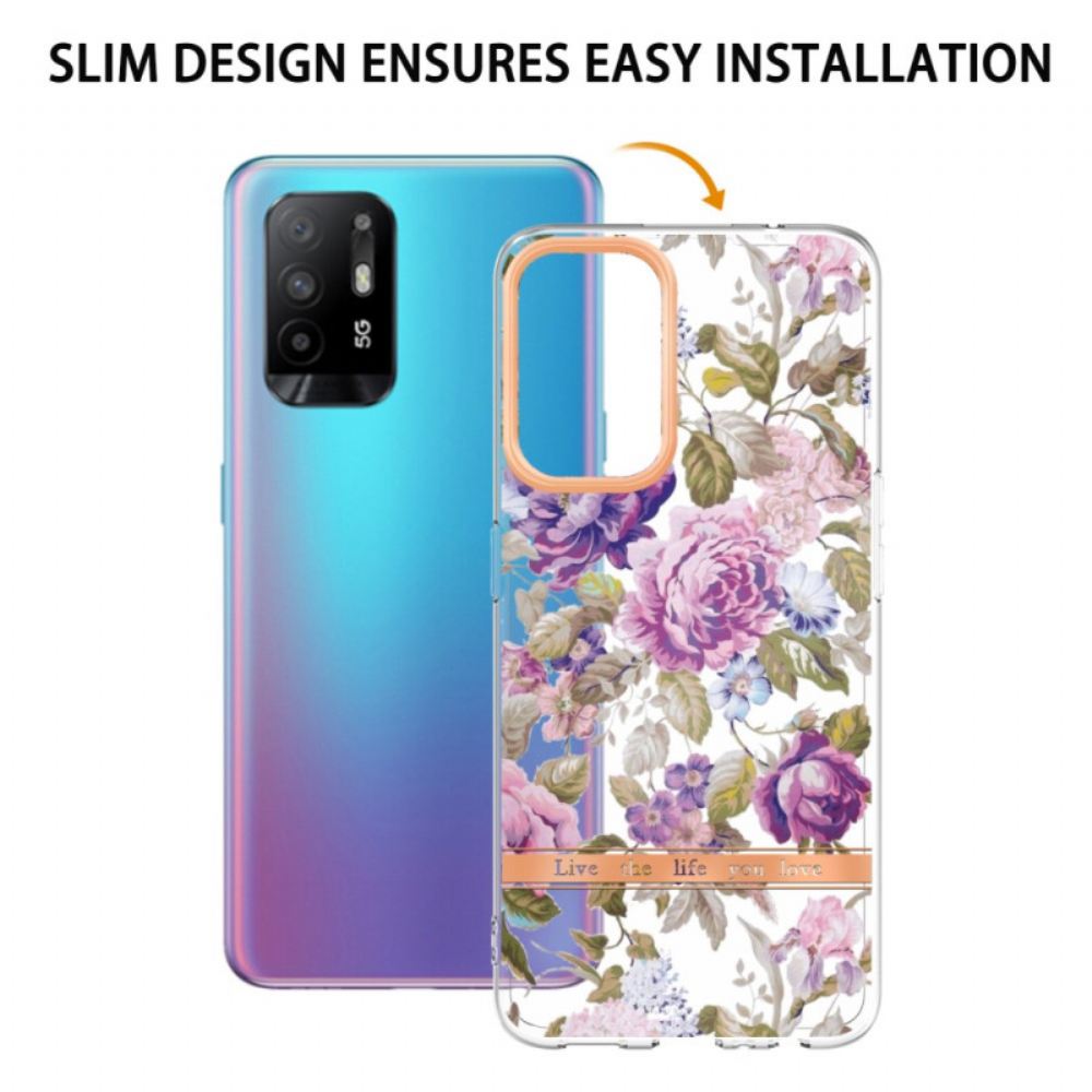 Kryty Na Mobil Na Oppo A94 5G Květiny Begónie