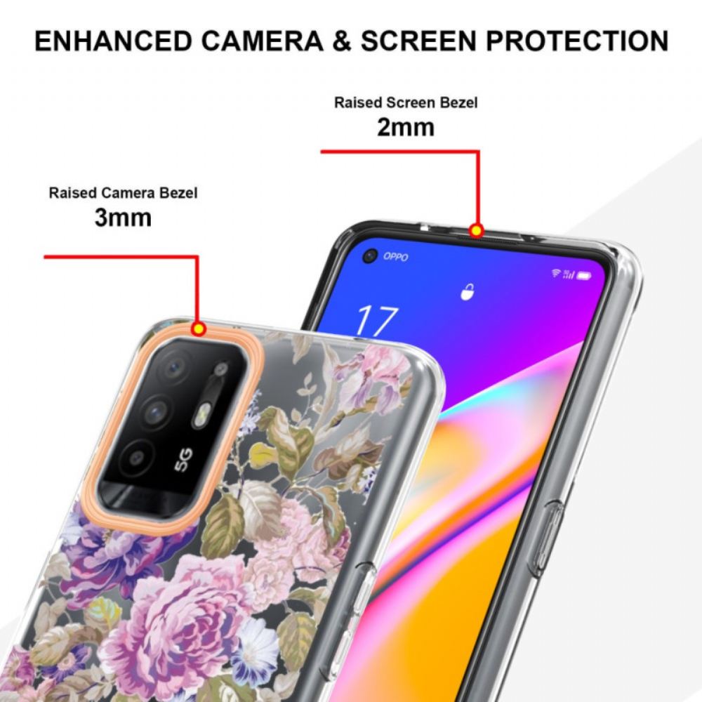 Kryty Na Mobil Na Oppo A94 5G Květiny Begónie
