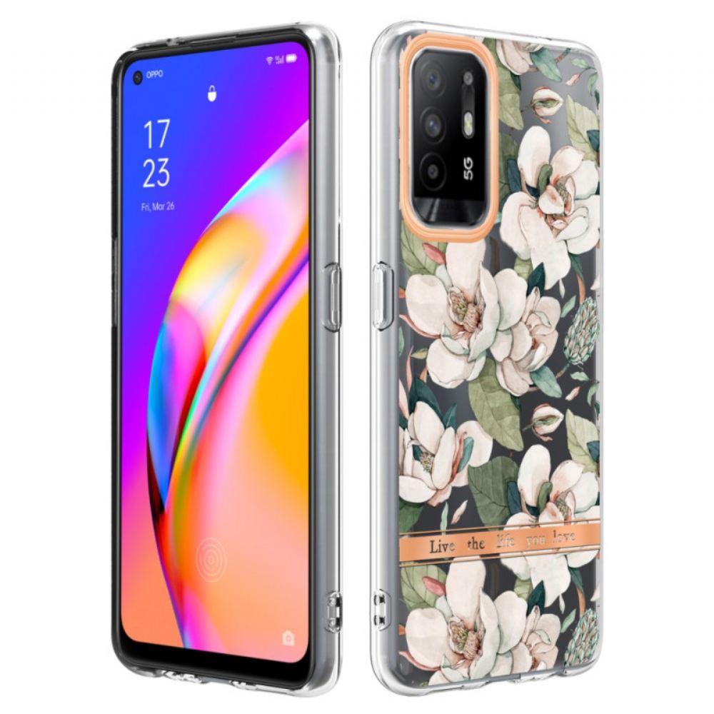 Kryty Na Mobil Na Oppo A94 5G Květiny Pivoňky