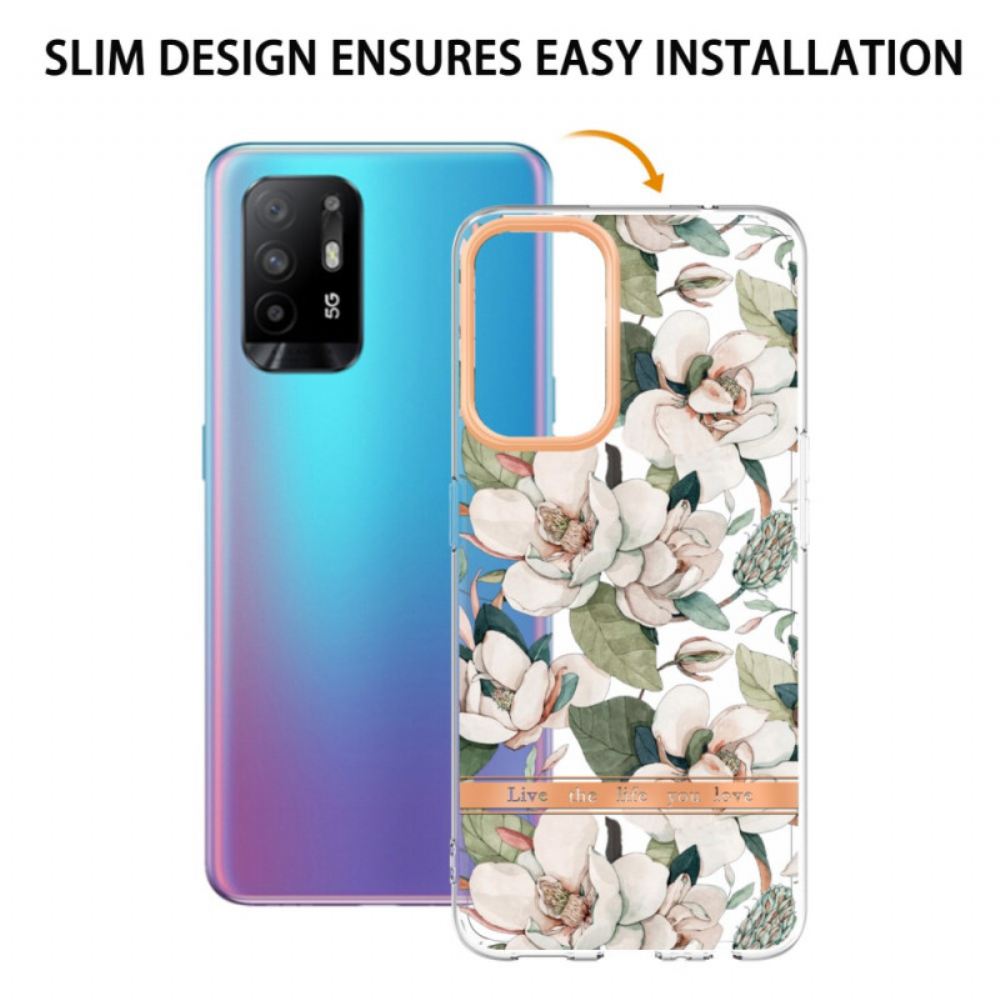 Kryty Na Mobil Na Oppo A94 5G Květiny Pivoňky