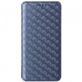 Kožené Pouzdro Folio Motorola Edge 50 Neo 3d Kostky