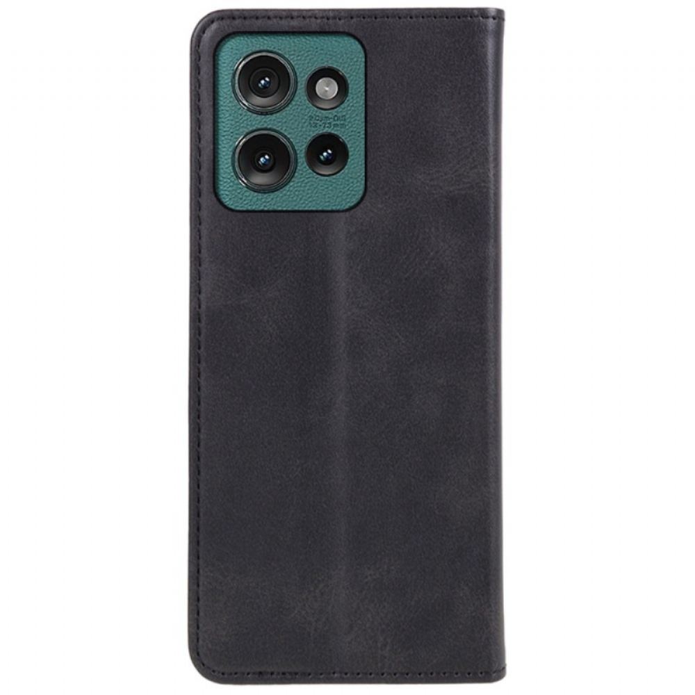 Kožené Pouzdro Folio Motorola Edge 50 Neo Styl Kůže