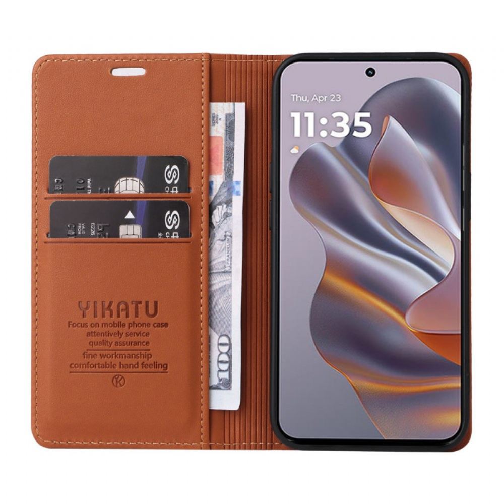 Kožené Pouzdro Folio Motorola Edge 50 Neo Yikatu
