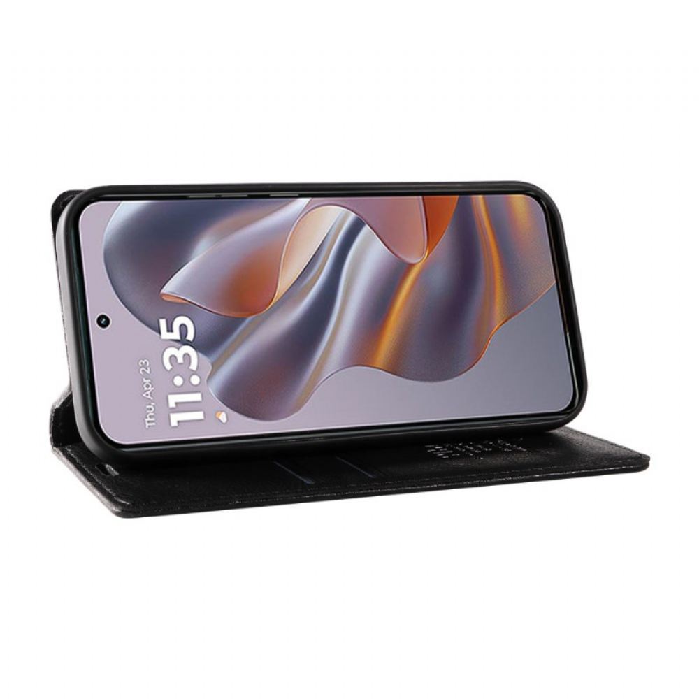 Kožené Pouzdro Motorola Edge 50 Neo Kryty Na Mobil Vintage Ykatu