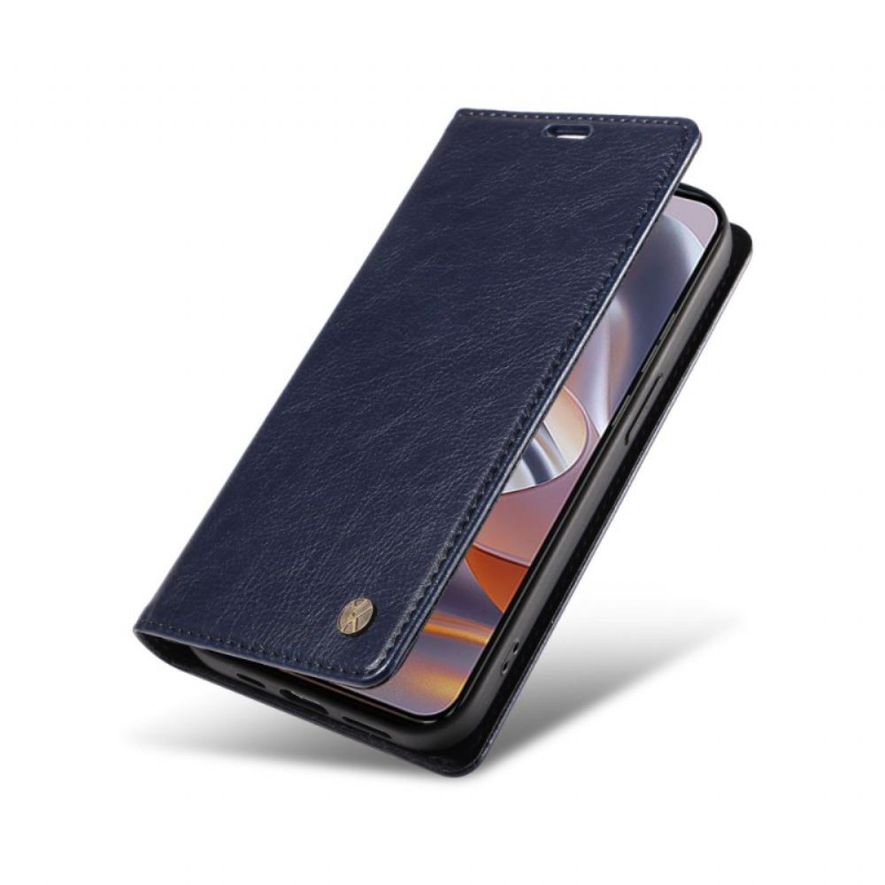 Kožené Pouzdro Motorola Edge 50 Neo Kryty Na Mobil Vintage Ykatu