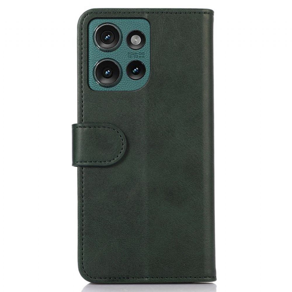 Kožený Kryt Motorola Edge 50 Neo Kožený Efekt