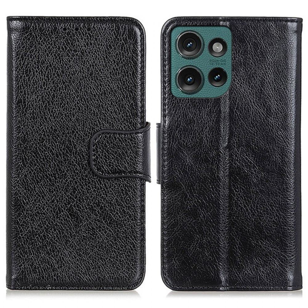 Kožený Kryt Motorola Edge 50 Neo Kůže S Texturou Nappa