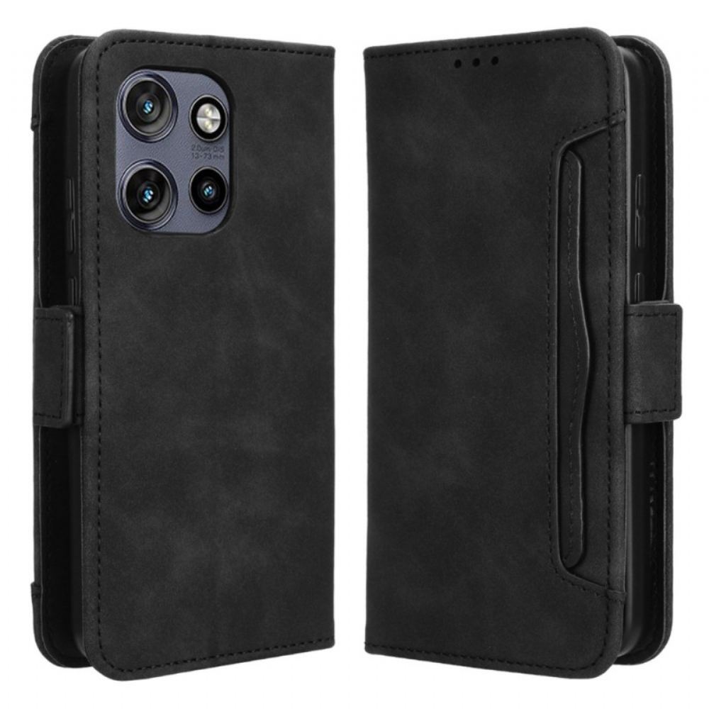 Kožený Kryt Motorola Edge 50 Neo Multi-cards