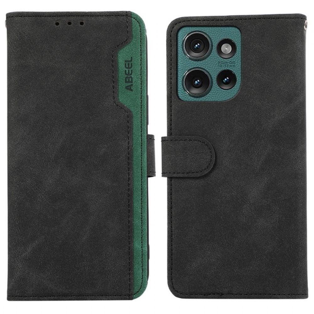 Peněženková Pouzdra Motorola Edge 50 Neo Dvoubarevný Abeel