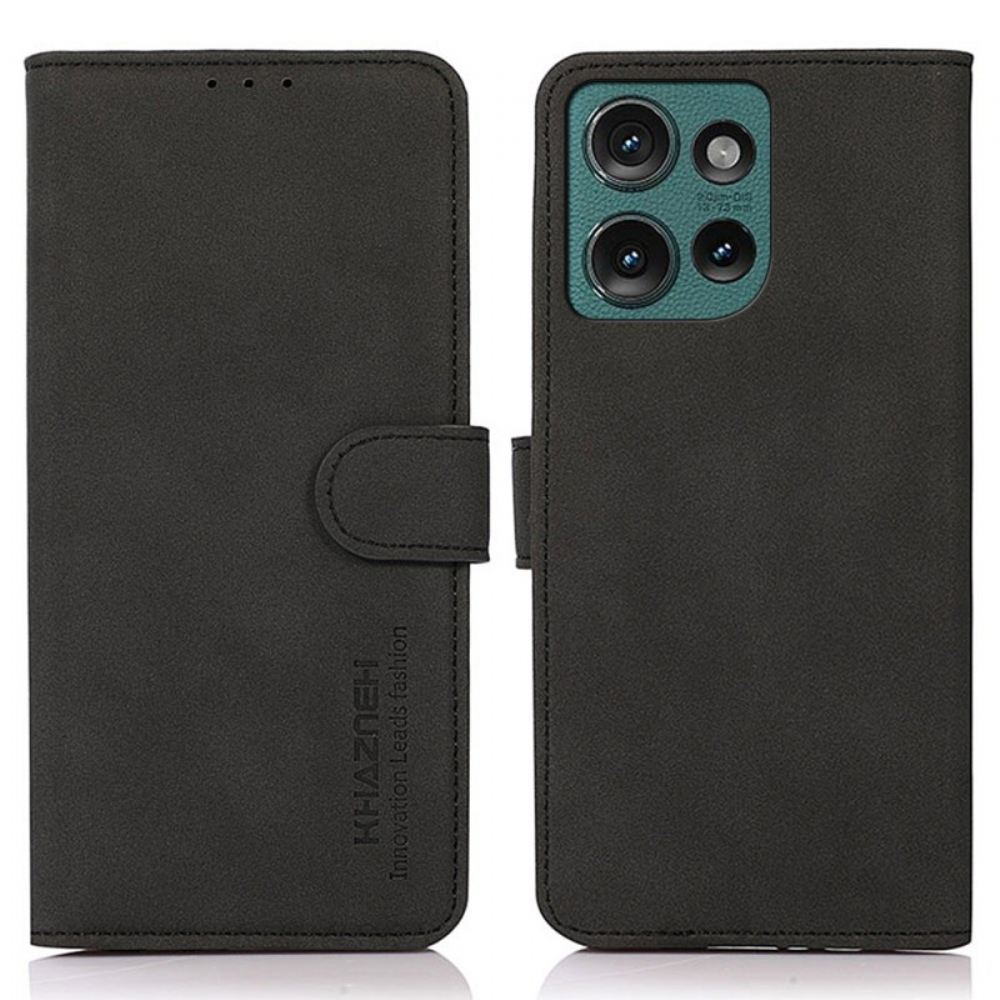 Peněženková Pouzdra Motorola Edge 50 Neo Khazneh Suede Effect