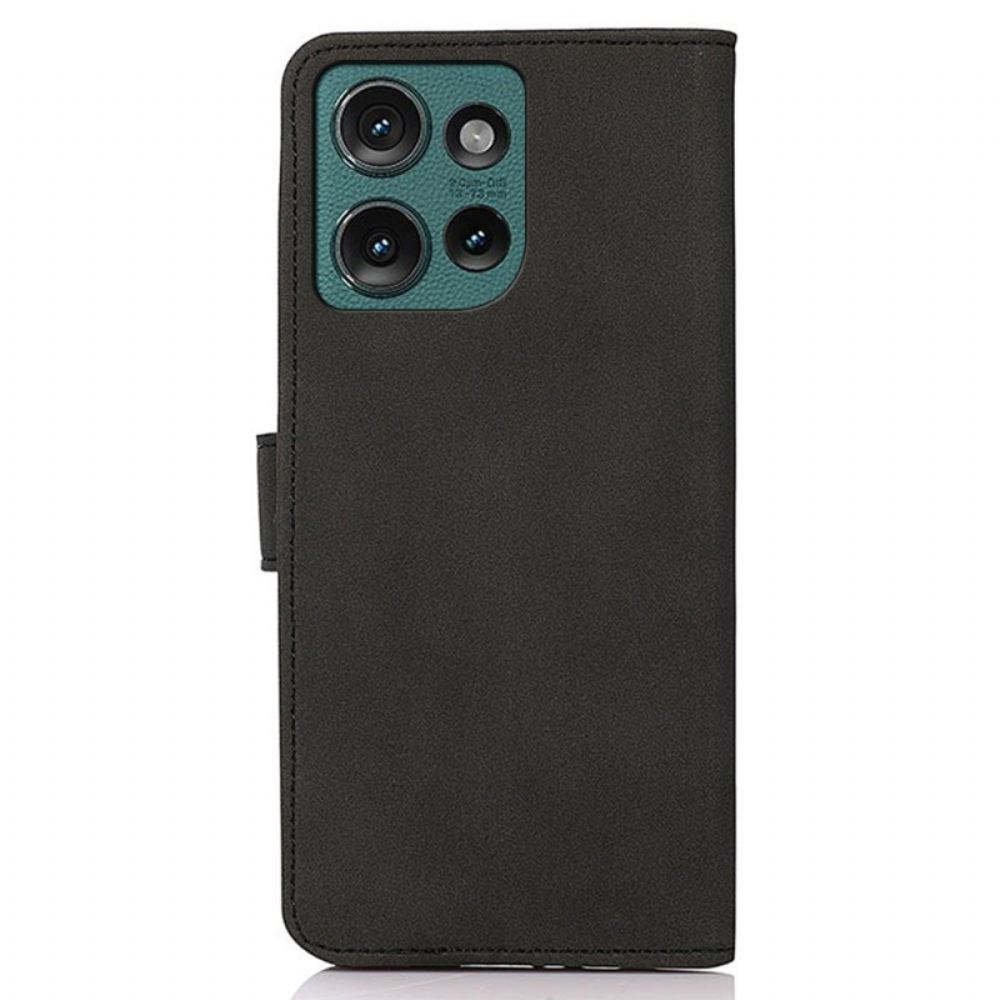 Peněženková Pouzdra Motorola Edge 50 Neo Khazneh Suede Effect
