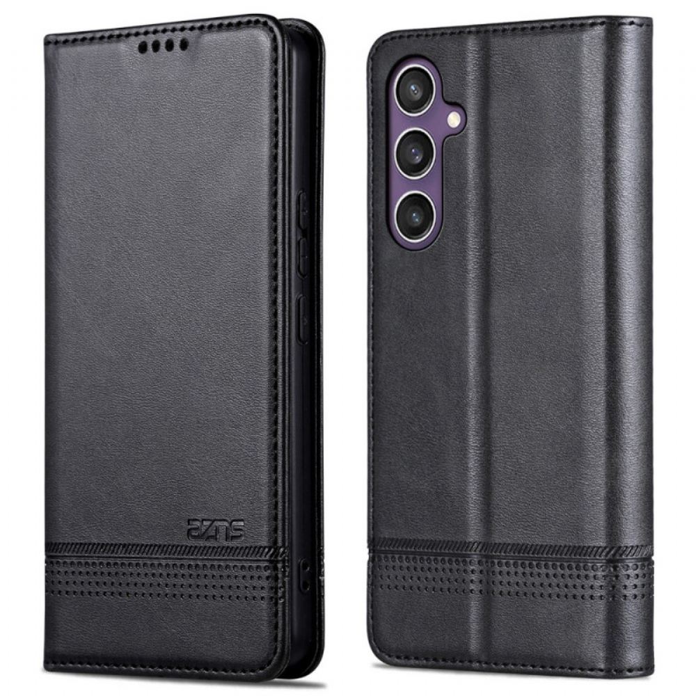 Kožené Pouzdro Folio Samsung Galaxy S24 Fe Azns