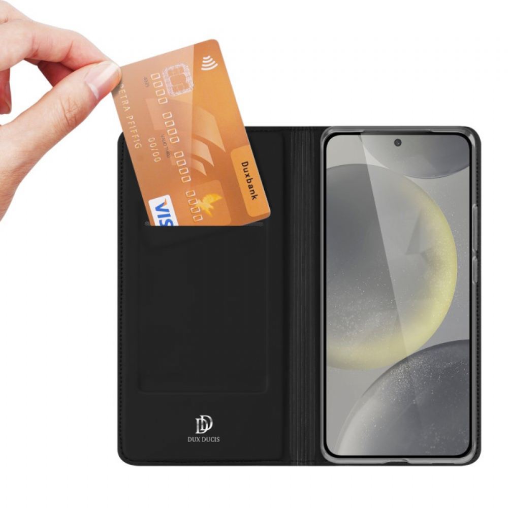 Kožené Pouzdro Folio Samsung Galaxy S24 Fe Skin Pro Series Dux Ducis