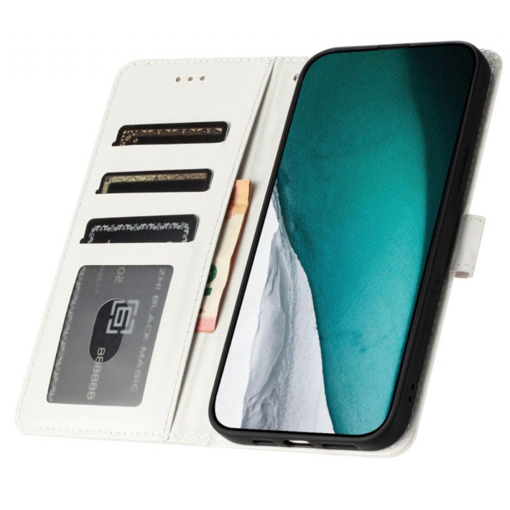 Kožený Kryt Na Samsung Galaxy S24 Fe Krokodýlí Styl S Popruhem