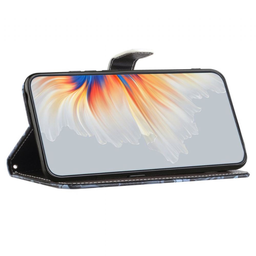 Kožený Kryt Na Samsung Galaxy S24 Fe Leopardí Popruh
