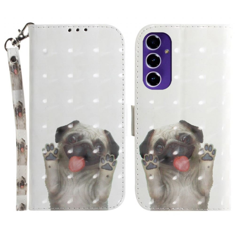 Kožený Kryt Samsung Galaxy S24 Fe Mops S Popruhy
