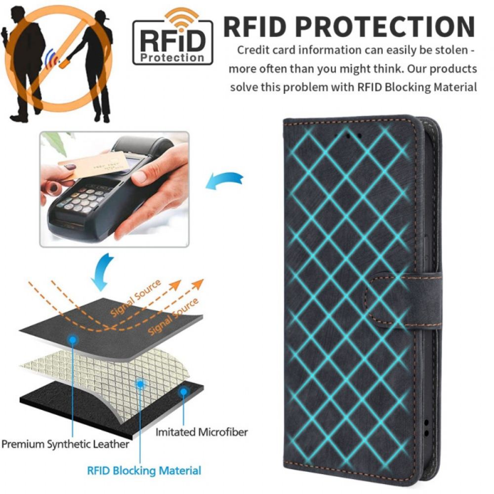 Kožený Kryt Samsung Galaxy S24 Fe Peněženka Blokující Rfid Se Semišovým Efektem