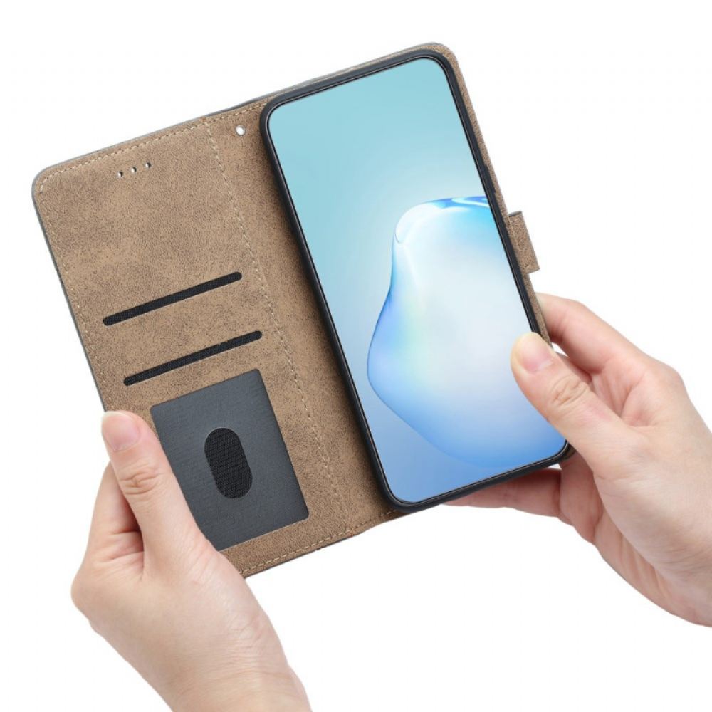 Kožený Kryt Samsung Galaxy S24 Fe Čáry A Tahy