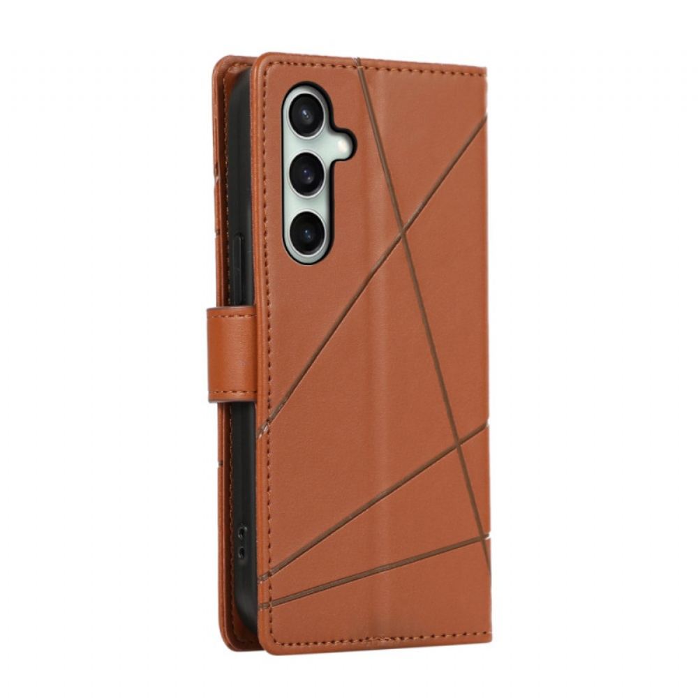 Kožený Kryt Samsung Galaxy S24 Fe Řádky