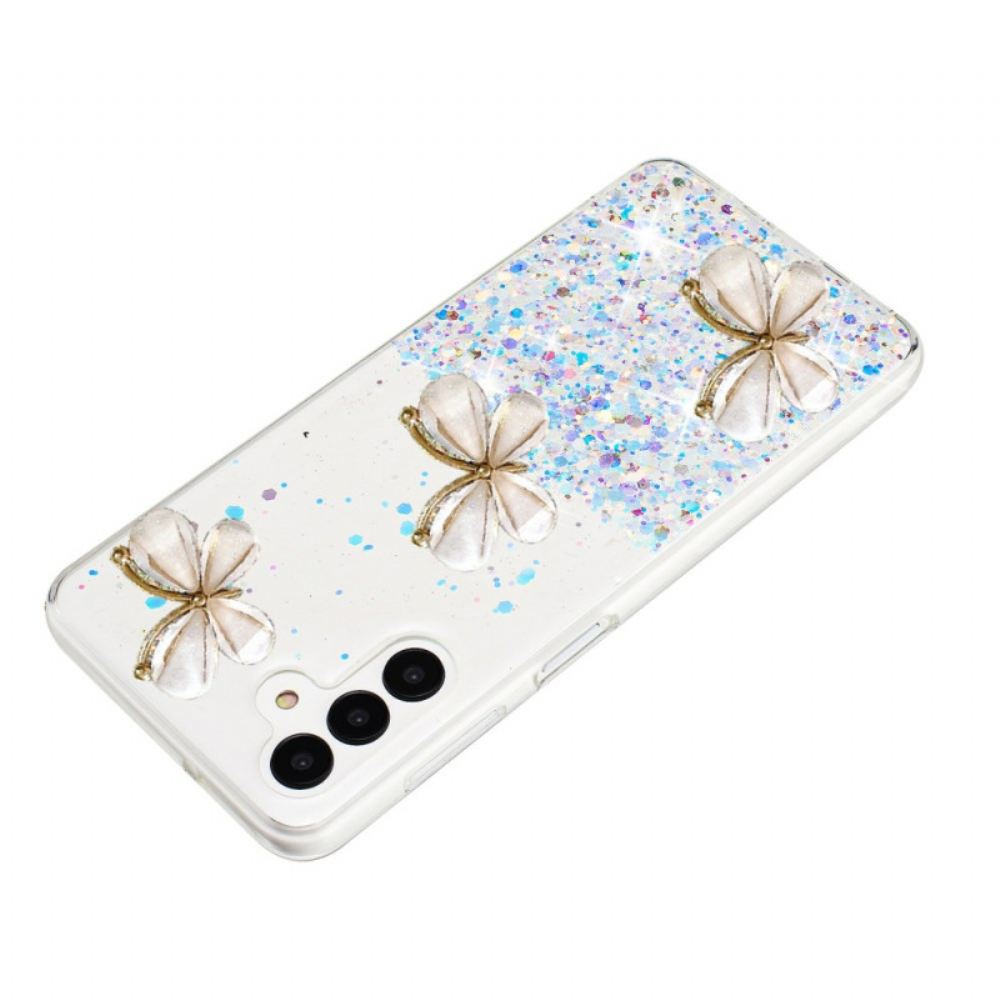 Kryt Samsung Galaxy S24 Fe Kryty Na Mobil Fosforeskující 3d Motýli