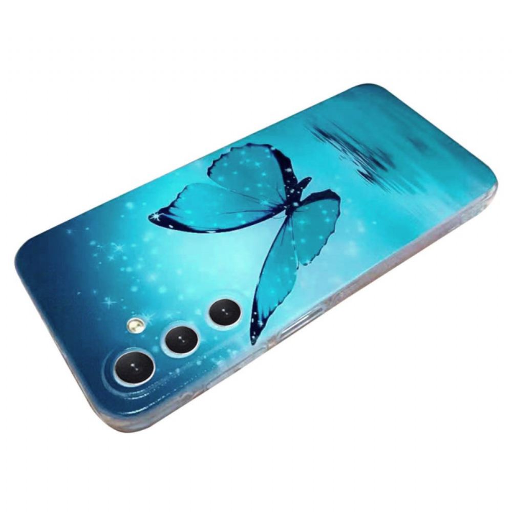 Kryt Samsung Galaxy S24 Fe Kryty Na Mobil Modrý Motýl