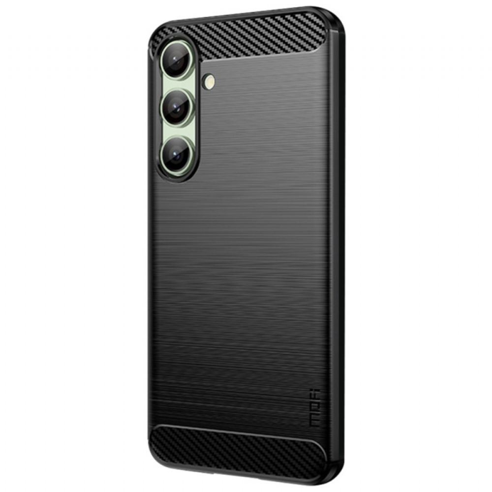 Kryt Samsung Galaxy S24 Fe Mofi Kartáčované Uhlíkové Vlákno