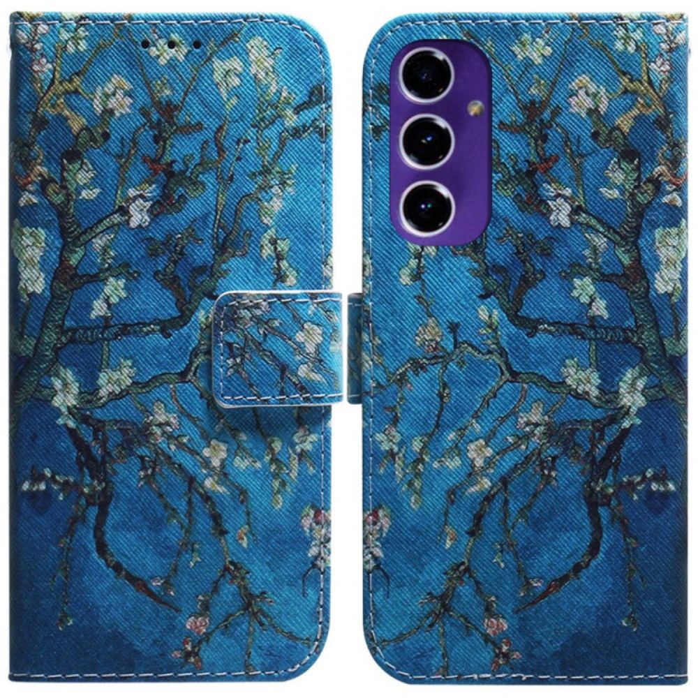 Peněženková Pouzdra Samsung Galaxy S24 Fe Kryty Na Mobil Květy Meruněk