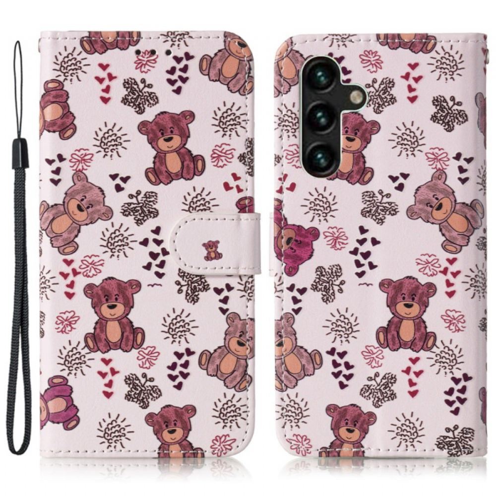 Peněženková Pouzdra Samsung Galaxy S24 Fe Kryty Na Mobil Medvěd