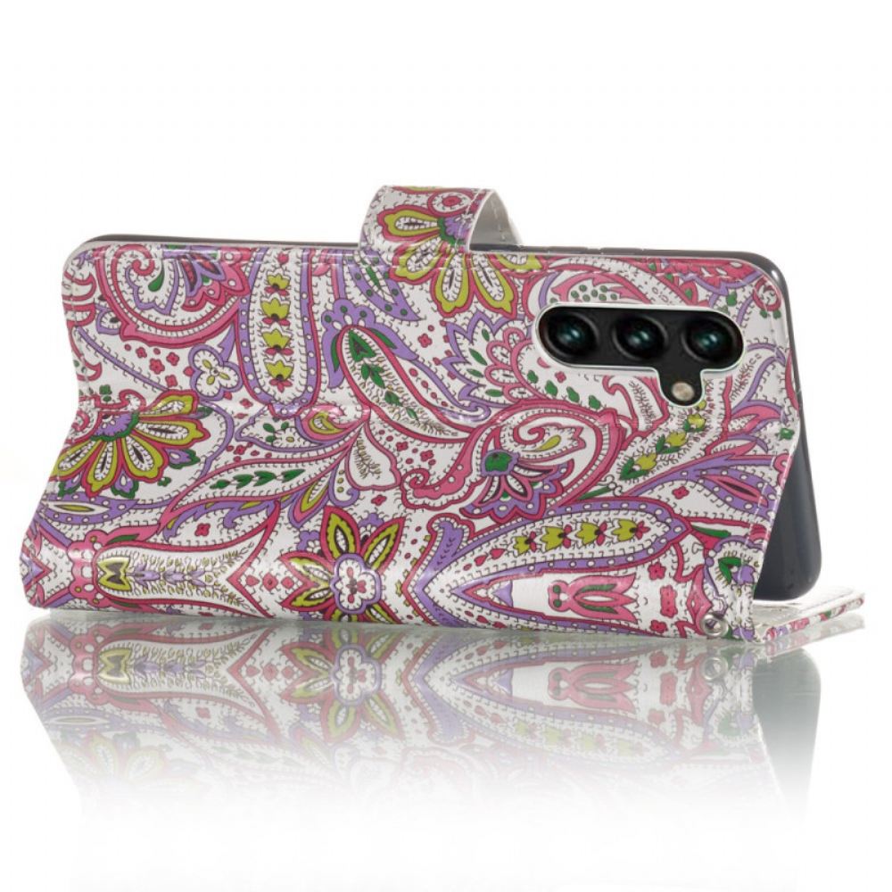Peněženková Pouzdra Samsung Galaxy S24 Fe Kryty Na Mobil Paisleyův Vzor