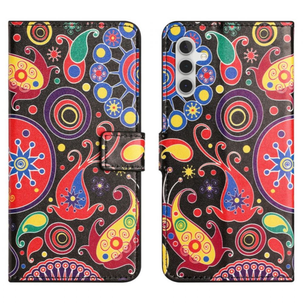 Peněženková Pouzdra Samsung Galaxy S24 Fe Kryty Na Mobil Galaxy Pattern