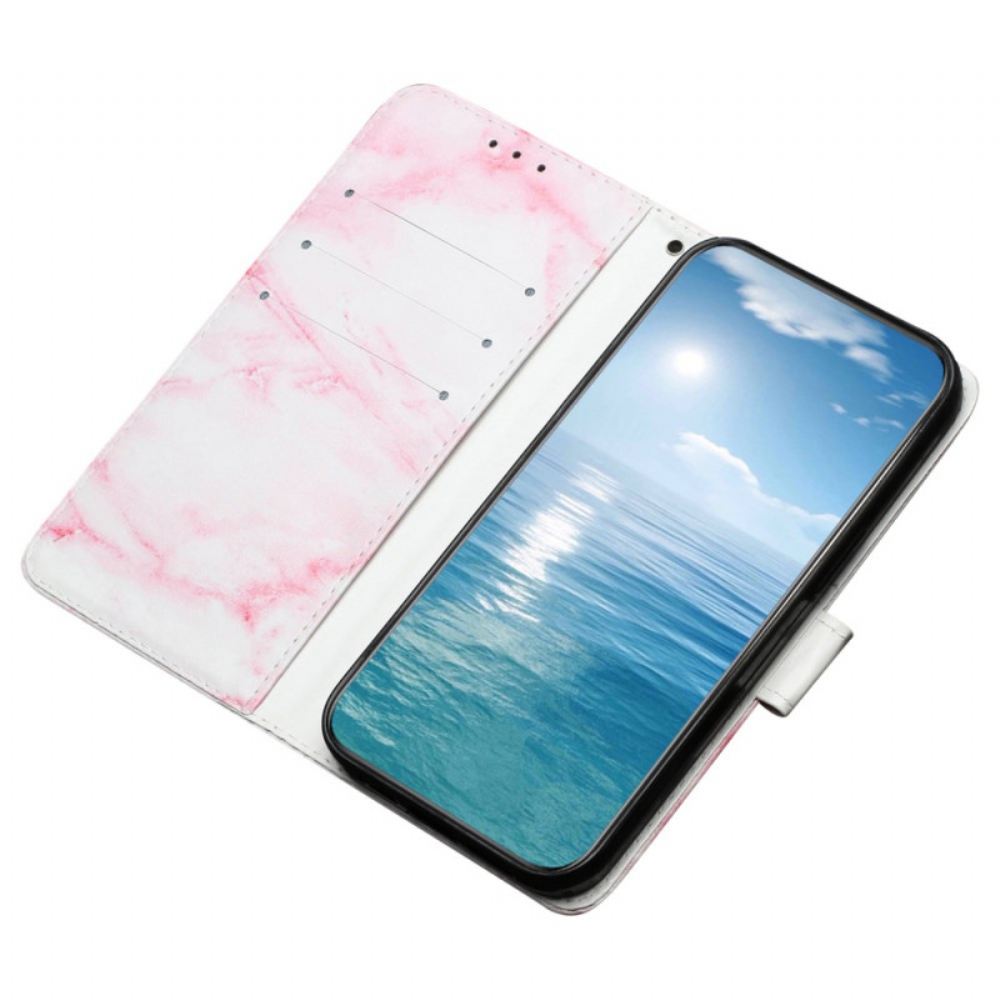 Peněženková Pouzdra Samsung Galaxy S24 Fe Kryty Na Mobil Růžový Mramor
