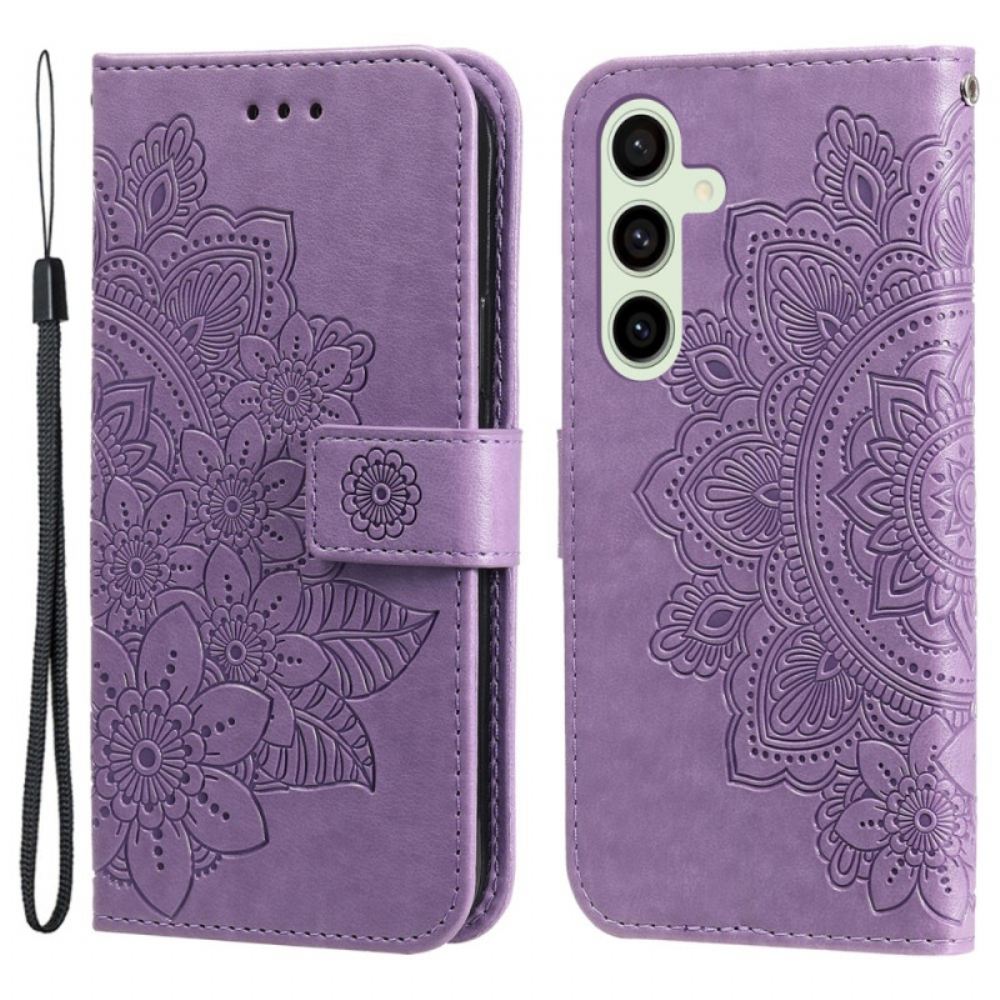 Peněženková Pouzdra Samsung Galaxy S24 Fe Kryty Na Mobil Tisk Mandaly