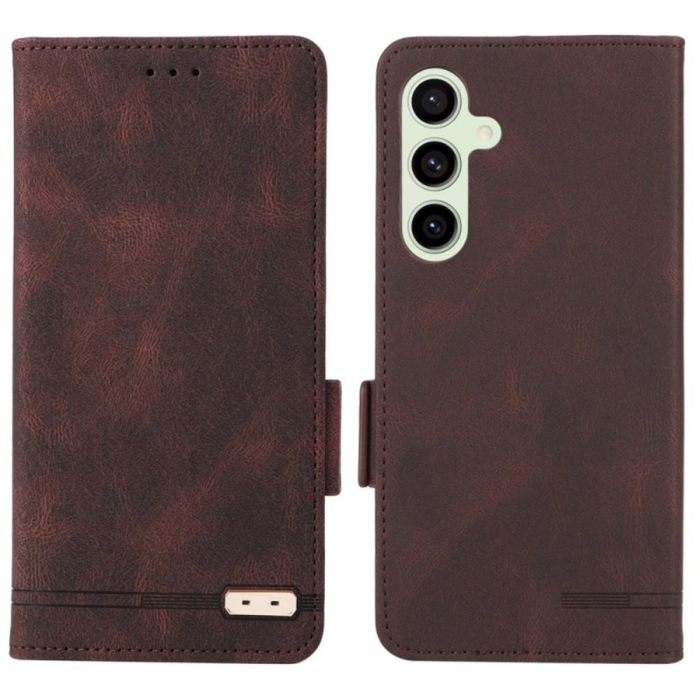 Peněženková Pouzdra Samsung Galaxy S24 Fe Retro Design